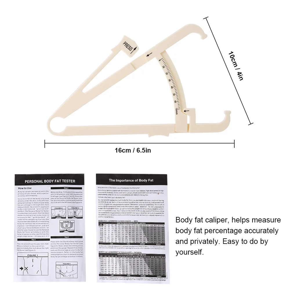 1 шт. 70 мм тело жир суппорт персональное тело фитнес-измерительный инструмент кожа складной тестер здоровье Хранитель тела Жир мониторы