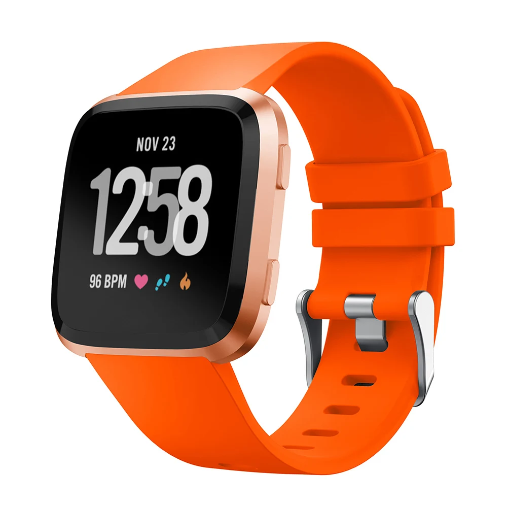 Watch Band for Fitbit Versa Strap Soft Silicone Wristband Straps 2/Versa Lite Bracelet Large Small Women Men | Наручные часы