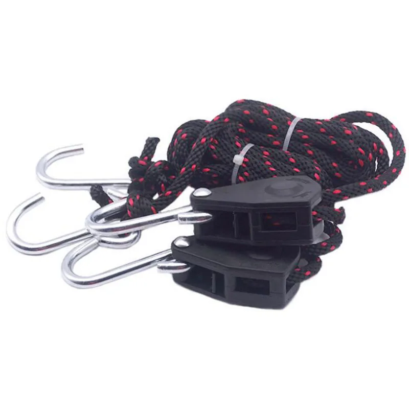 1Pair of 14 Inches Rope Ratchet Grow Tent Lighting Hanger Adjustable Hangers Hanging Tools Max 150lbs68kg Per Pair (2)