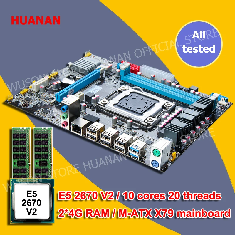 New arrival new HUANAN X79 motherboard CPU memory combos X79 LGA2011