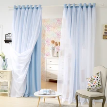Price for Double Layer Shade font b Curtain b font For Bedroom Living Room font b