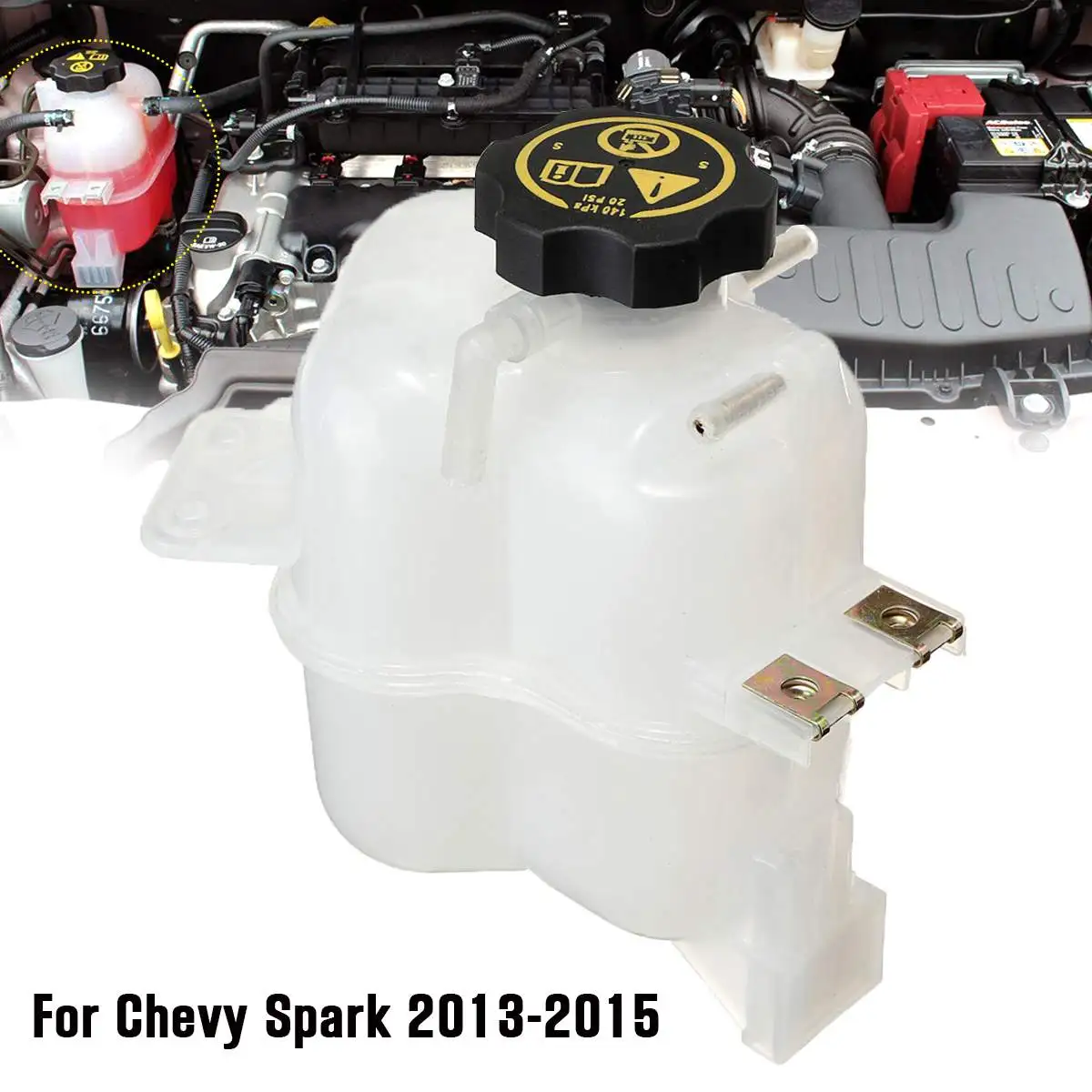 

Radiator Coolant Expansion Tank Bottle W/Cap 95352005 For Chevy Spark 2013 2014 2015