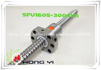 

BallScrew 1605 SFU1605 L=300mm Rolled Ball screw with single Ballnut for CNC parts BK/BF12 standard end machined