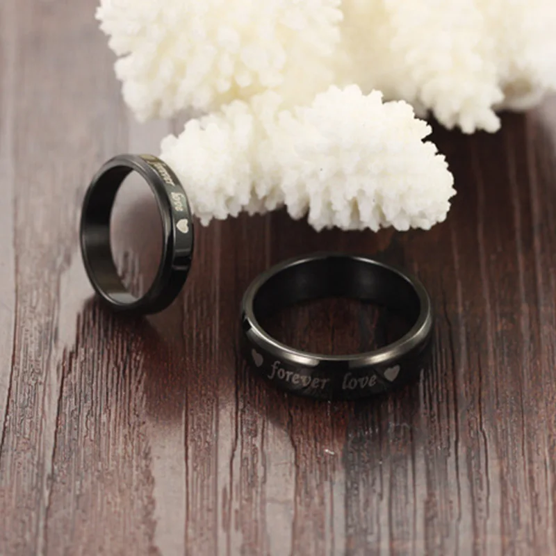 Женское и мужское обручальное кольцо с гравировкой|engagement ring|colorful ringforever love |