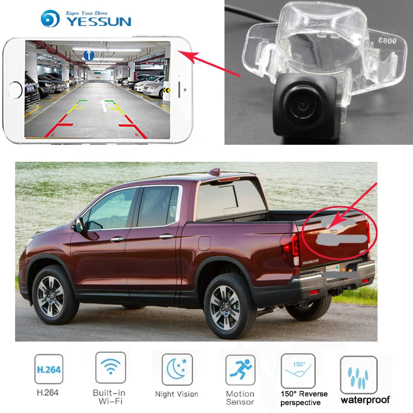 YESSUN Новое поступление для Honda LaGreat Легенда Ridgeline 2005 ~ 2014 Новый Обратный Парковка ожидания беспроводной камера