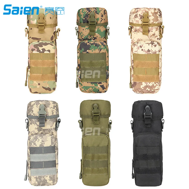 City Jogging Bags COMMANDO Pouch 10"x4" Tactical Molle kettle Pouch 1000D Nylon Holder Bag Case