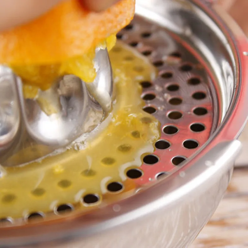 Stainless Steel Lemon Squeezer Manual Juicer For Orange Lemon Squeezer Reamers Fruit Vegetable Cup Kitchen Tool