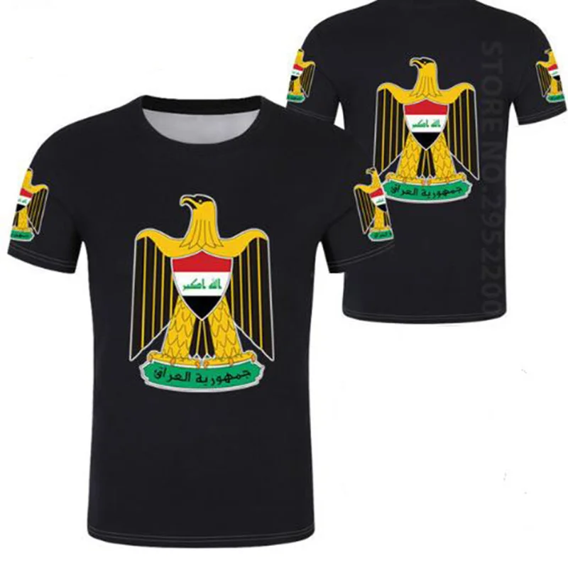 Футболки для мальчиков с надписью «irq boy», «сделай сам», флаг страны iq, Республика, ислам, арабский, с принтом - Цвет: 1002