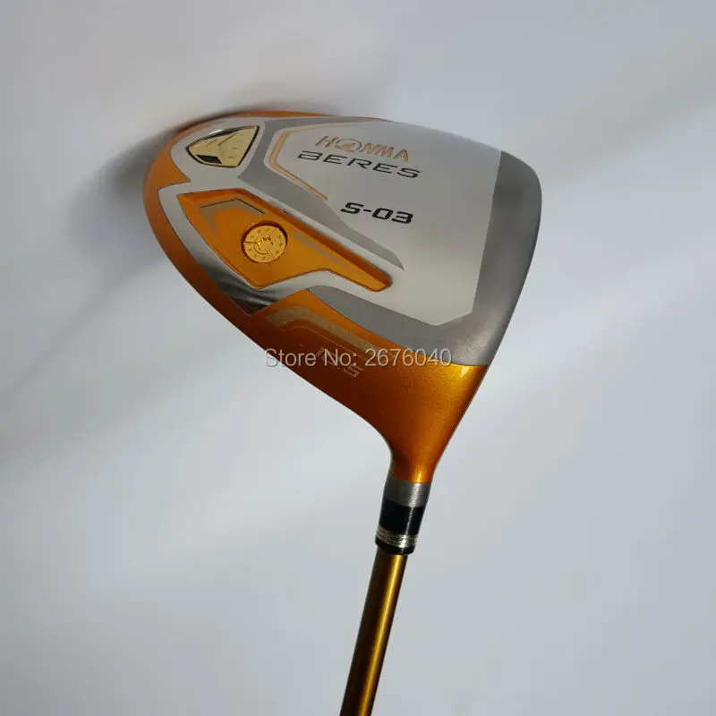 Новые клюшки для гольфа HONMA S-03 4 звезды золотой цвет гольф Драйвер 9.5or10.5 Лофт графитовый Вал R или S flex драйвер клюшки