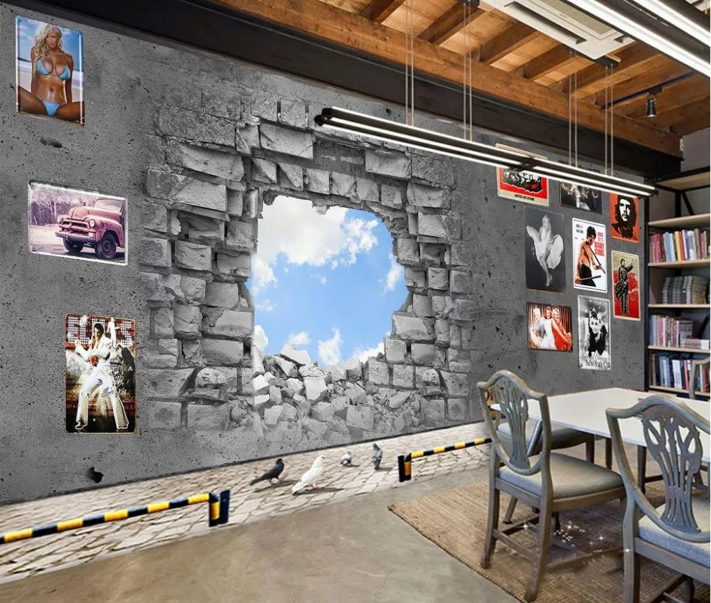 3d wallpaper for room 3d stereoscopic creative wallpaper nostalgia broken brick wall backdrop sky photo wall murals wallpaper 3d wallpaper for room 3D stereoscopic creative wallpaper nostalgia broken brick wall backdrop sky photo wall murals wallpaper