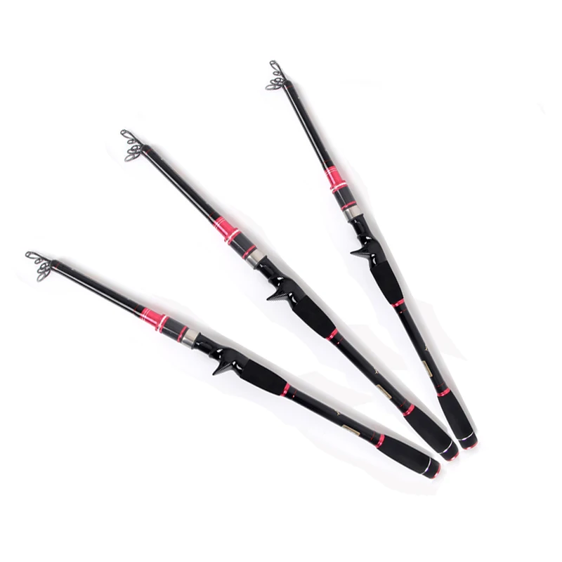 

Telescopic Fishing Rod High Quality Carbon Fiber Sea Carp Fishing Spinning Rod Casting 2.1m 2.4m