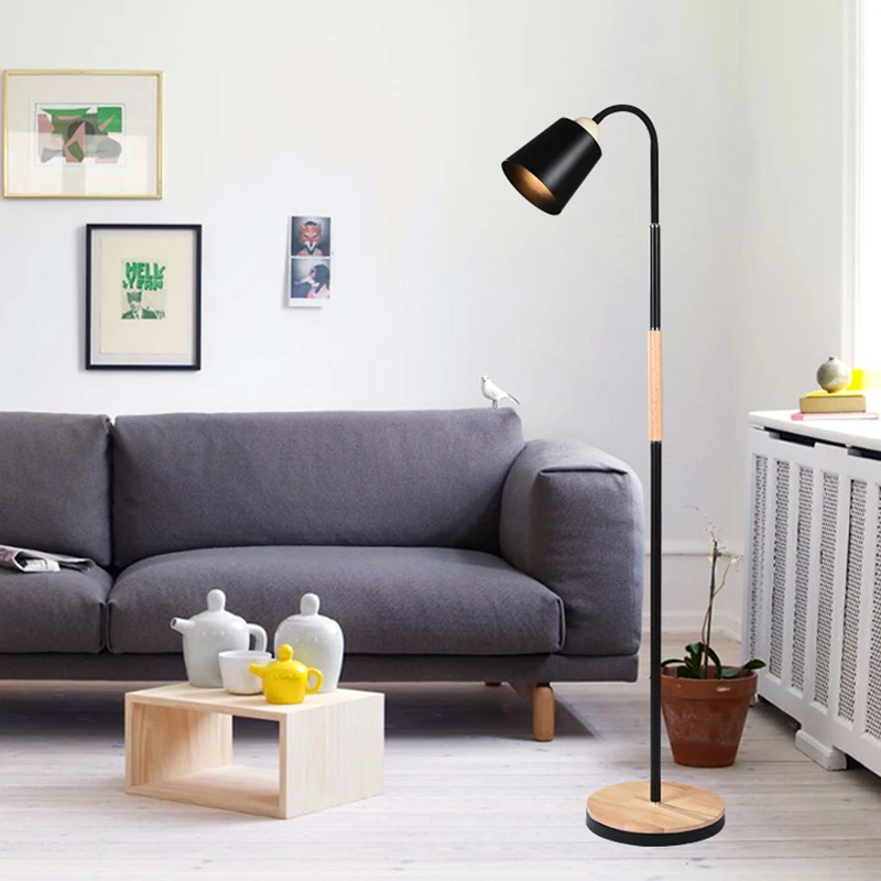 

The simple modern creation of real wood floor lamps standing staande lamp led nordic floor lamps for living room Vloer lamp