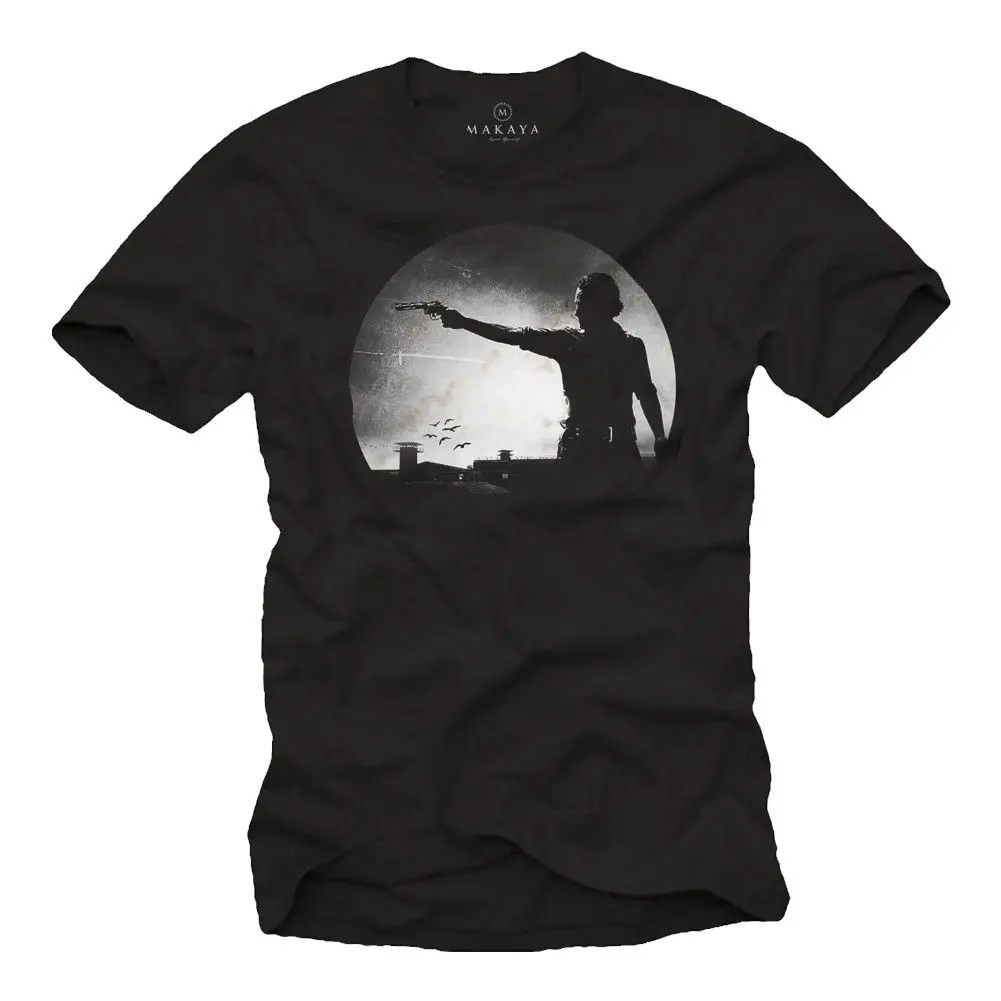 Cooles Walking Zombie Herren T-Shirt mit Rik Dead - Manner Negan Nerd Shirt | Мужская одежда