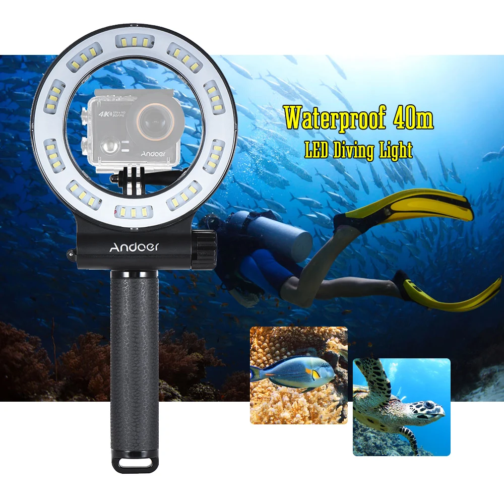 Andoer SL 109 30 LED камера видео свет 3 режима водонепроницаемый 40 м Дайвинг заполняющий