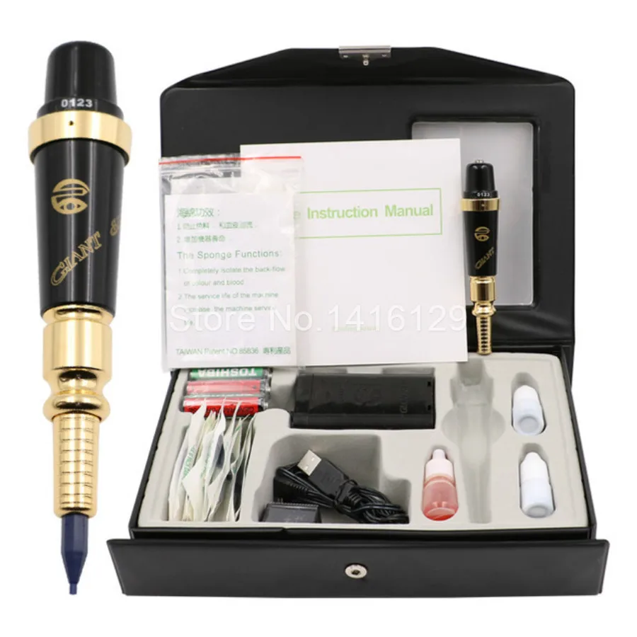 Free shipping 1set G 9740 Giant Sun Tattoo Machine Kit Professional Tattoo Gun For Permanent Makeup