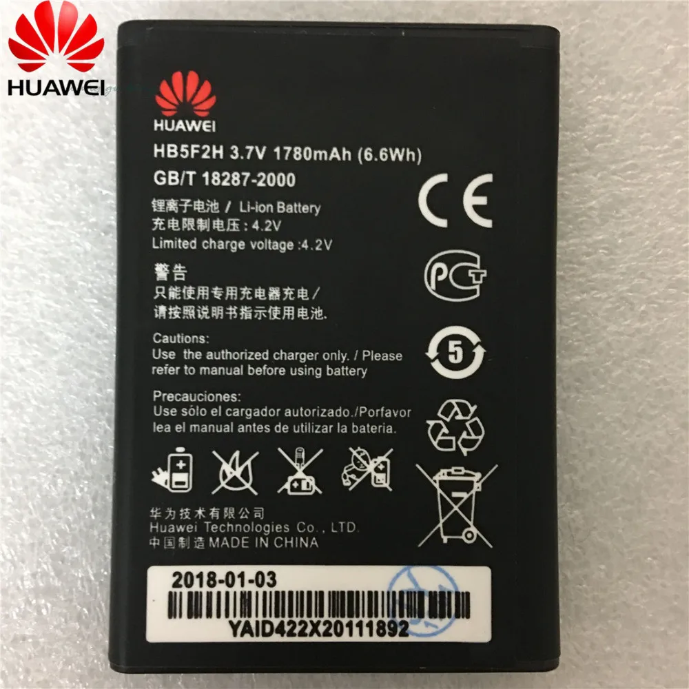 

3.7V 1780mAh HB5F2H For Huawei E5372 E5373 E5375 EC5377 E5330 E5336 E5351 E5356 EC5377U-872 E5356S-2 E5330Bs-2 Battery