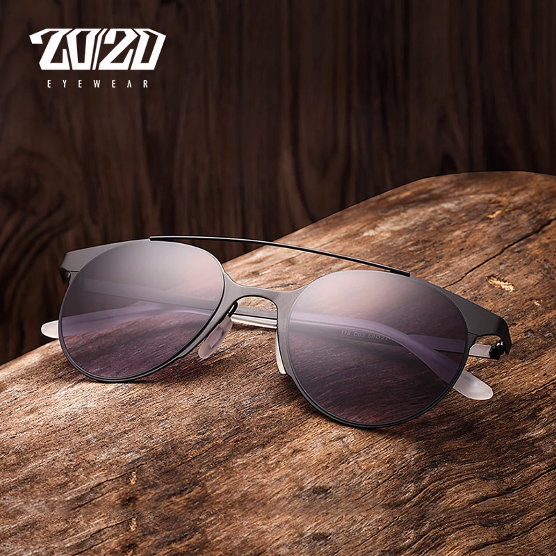

20/20 New Brand Classic Sunglasses Men Women Aolly Frame Driving Twin-Beams Unisex Glasses UV400 Shades PC116