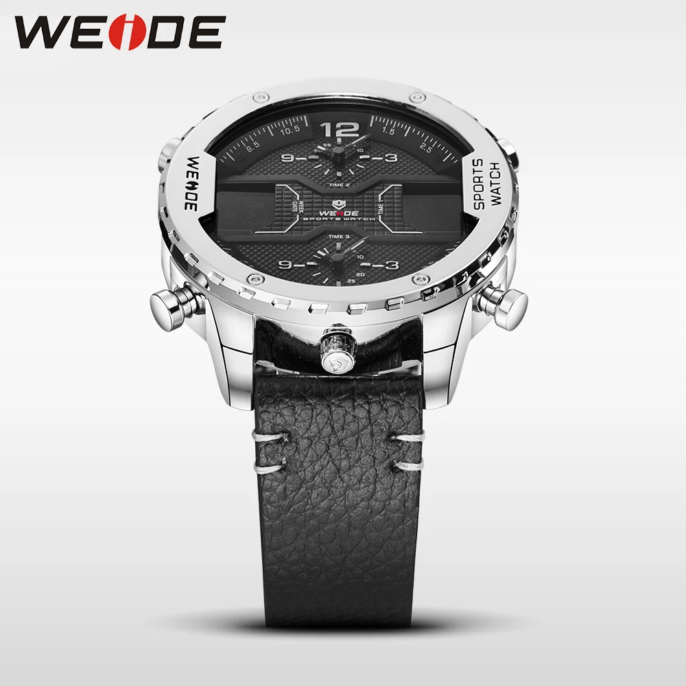 WEIDE оригинальные Роскошные брендовые новые часы кварцевые мужские спортивные
