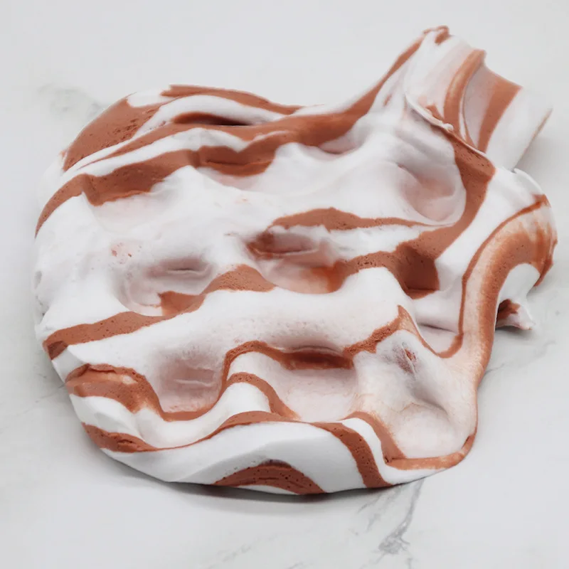 

squishy Coffee milk butter foaming mud, the more you play, the slime brown children's decompression toy 100ml squish stress