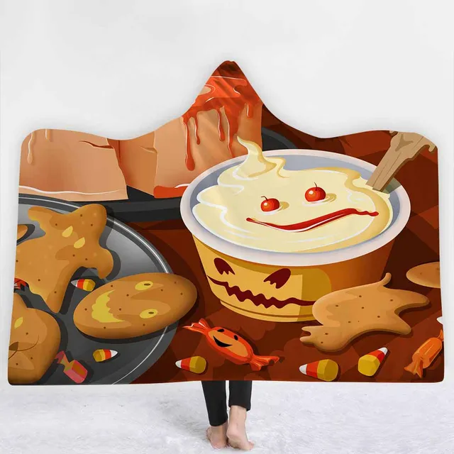Buy Miracille Sublimated Cartoon Hooded Blankets