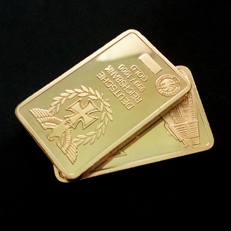 

2019 New Square Germany Gold Plated Coin Collection Art Birthday Gifts Commemorative Souvenir Coin Drop Shipping