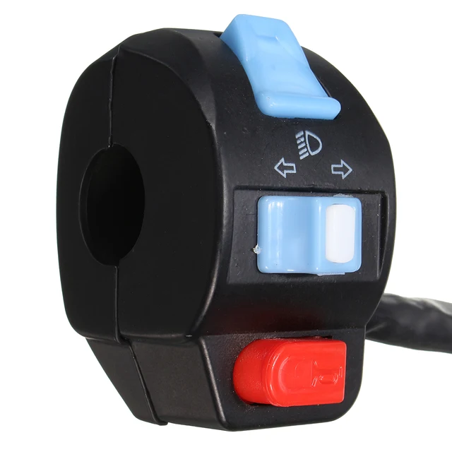 Universal Waterproof Motorcycle Handlebar Switches Controller Motorbike Horn Button Turn Signal Electric Fog Lamp Light Start