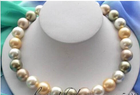 

FREE SHIPPING>>@>> BJC 00129 round multicolor south sea pearl necklace HOT NEW
