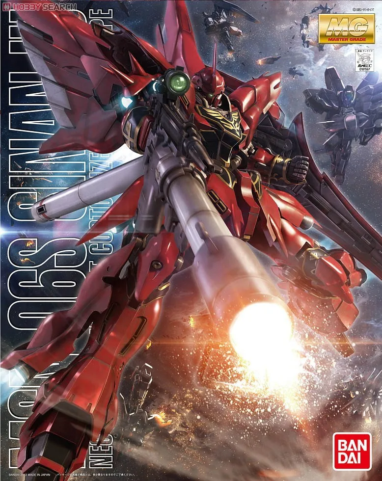 Bandai Gundam MG 1/100 Sinanju HD OVA мобильный костюм сборные модели наборы экшн фигурки|Игровые