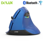 <+> Delux M618 Bluetooth 2.4G Двухрежимная вертикальная мышь Эргономичная беспроводная встроенная аккуму ✔
