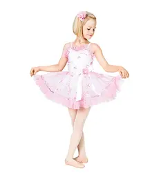 Новое балетное платье принцессы для девочек Лирический балетный костюм для танцев трико