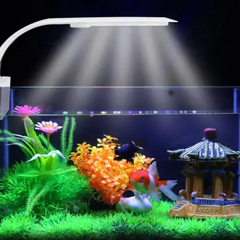 

Three Colors LED Ultrathin Aquarium Light Low Power Aquatic Plant Fish Tank Clip-on Lamp Light