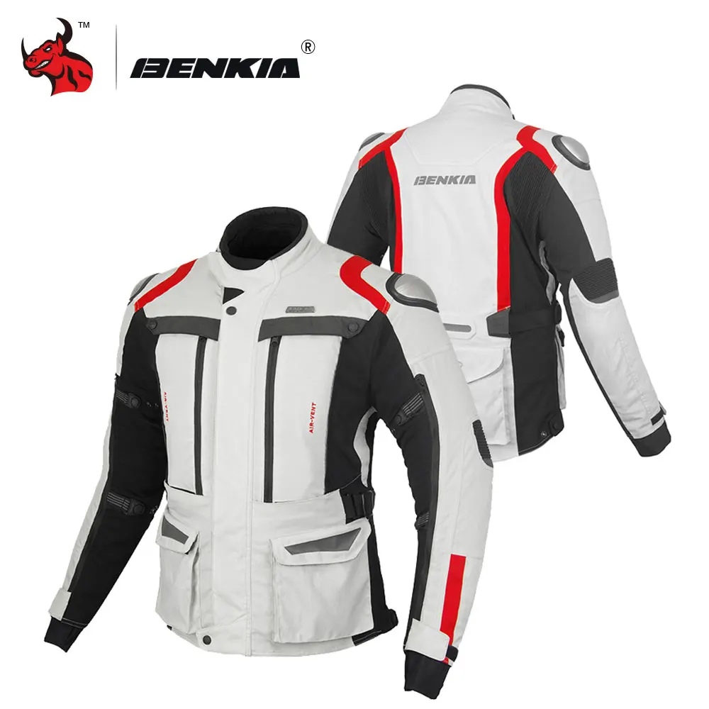 

BENKIA Motorcycle Jacket Men Motocross Off-Road Jacket Windproof Waterproof Motorcycle Clothing Campera Protective Gear HDF-JD80