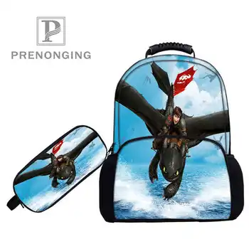 

Custom 17inch how_to_train_Backpacks Pen Bags 3D Printing School Women Men Travel Bags Boys Girls Book Computers Bag#1031-3-134