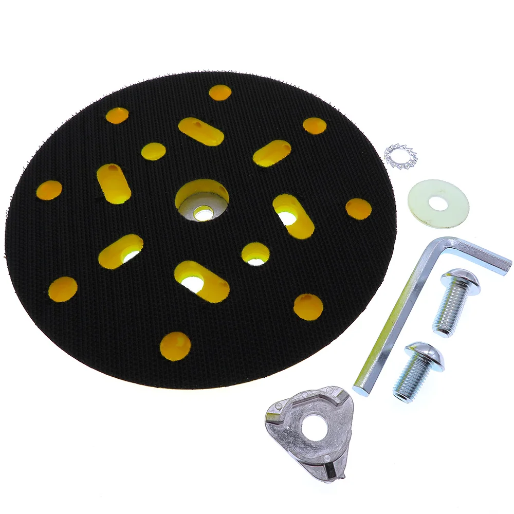 

6 Inch 150mm Sanding Pad Sander Backing Pad Hook and Loop with Side Holes Power Tools Accessories