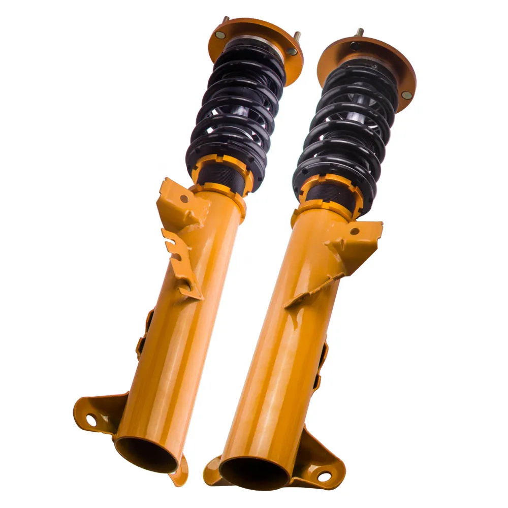  4pcs Coilover Suspension Damper Spring Front Rear Absorber 24 Way Damper Height Adjustable Coilover