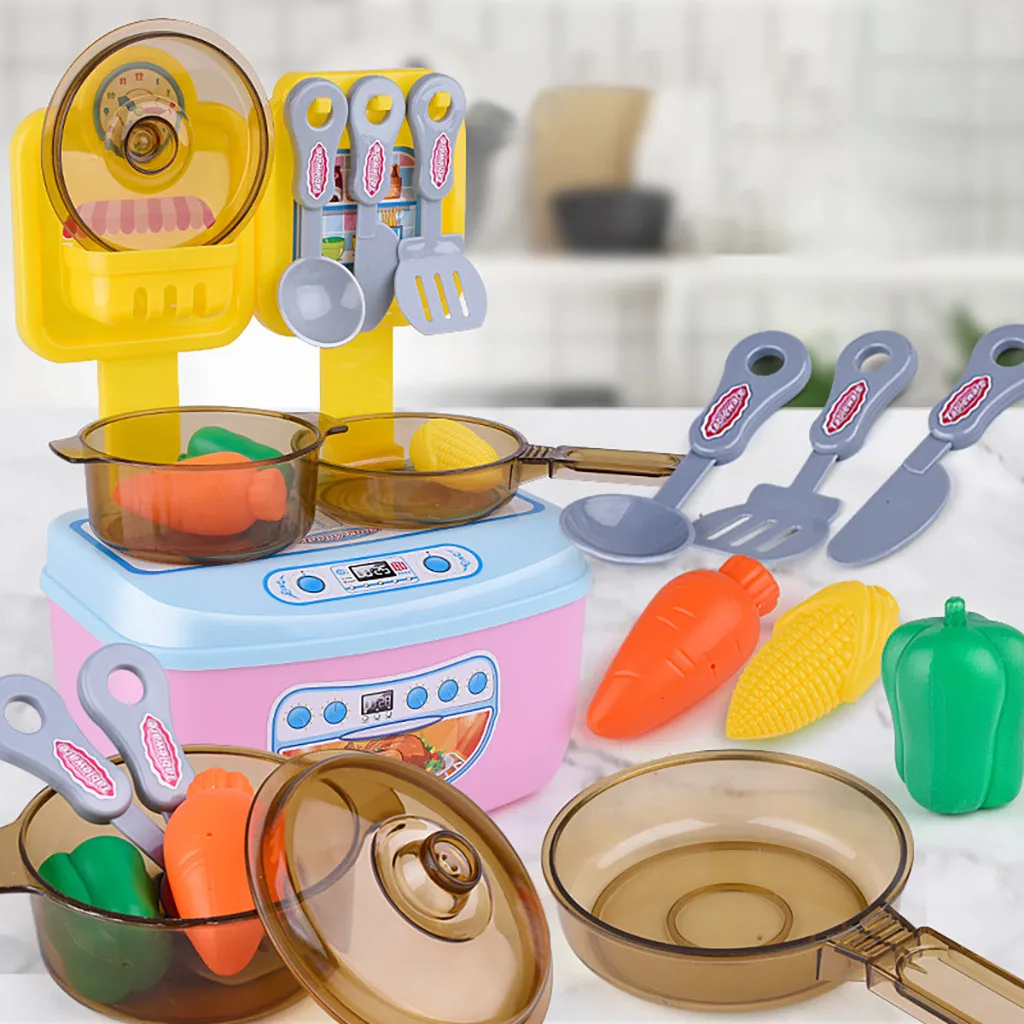 Детская ролевая игра игрушки Кухня Пособия по кулинарии посуды детские мини-платья; Playset кукольный домик дети игрушка развивающие игрушки M50