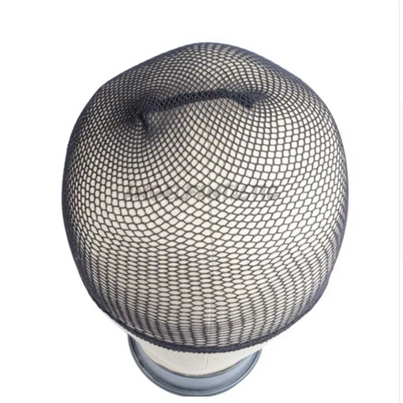 1PC Hairnets Mesh Weaving Black Wig Hair Net Making Caps Weaving Wig Cap Hairnets Opend at One Ends Black