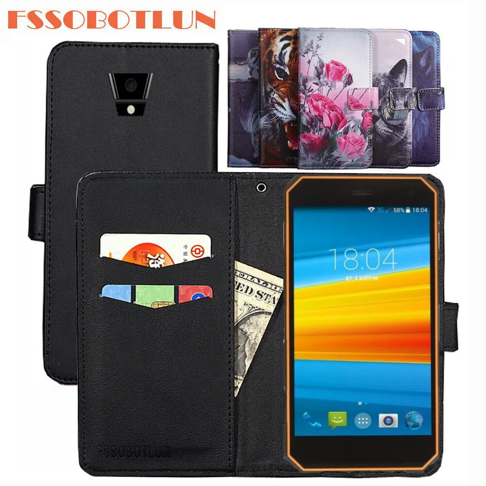 

For DEXP Ixion P350 Tundra Case PU Leather Retro Flip Cover Shell Magnetic Fashion Wallet Cases Kickstand Strap DEXP P350 Tundra