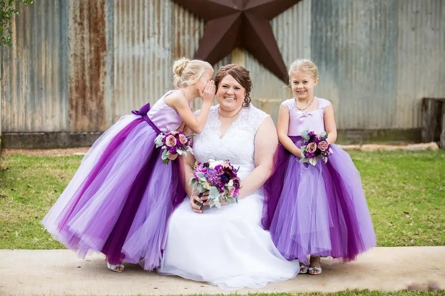 Flower Girl Dress Purple Maxi
