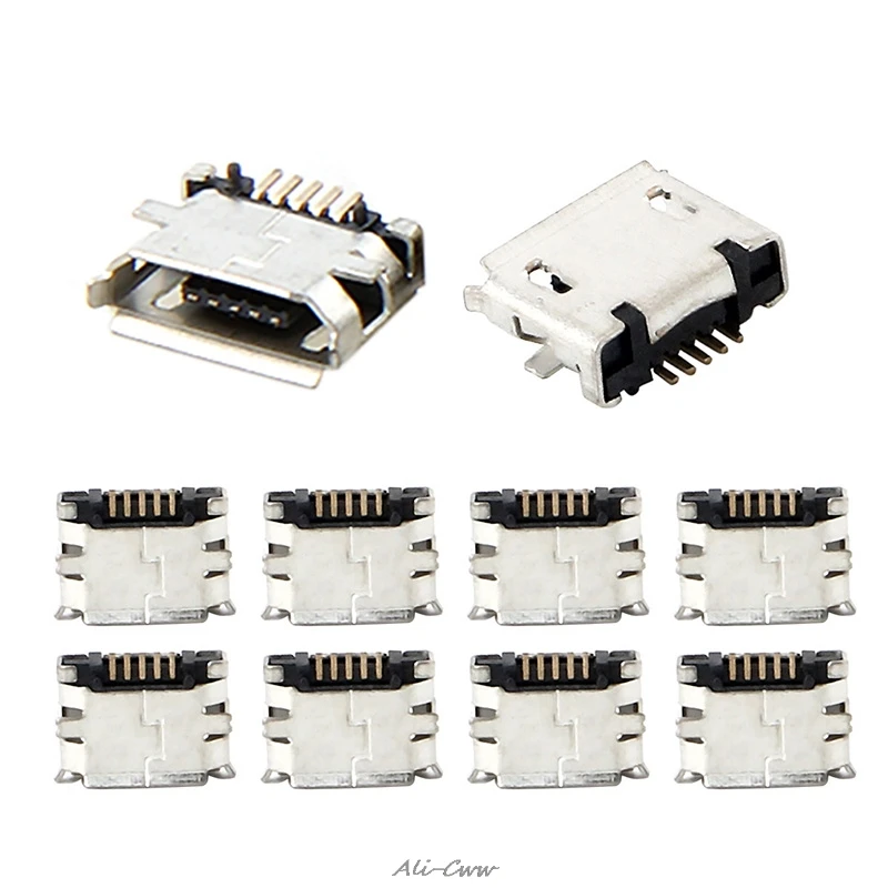 10 шт. разъем Micro USB MK5P 5 контактный гнездовой G19 зарядный прямой|Соединители| |