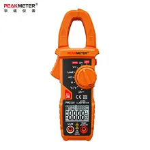 PEAKMETER PM2118 цифровой клещи AC DC мультиметр Авто токовые клещи Вольтметр Амперметр Омметр NCV Temp Capa тестер