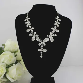 

Bridal jewelry rhinestone flower vine glass piece bridal wedding accessories TL005