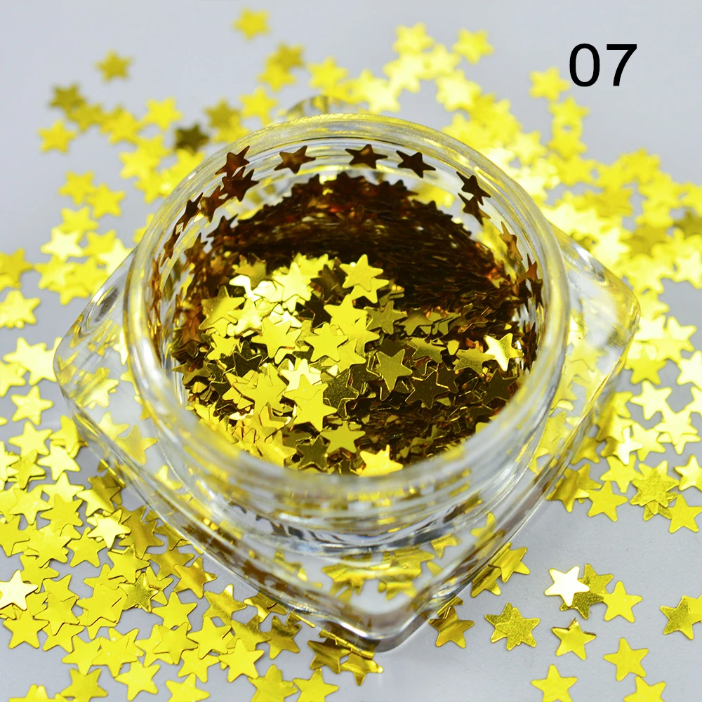 Nail Flakes Glitter Star 7