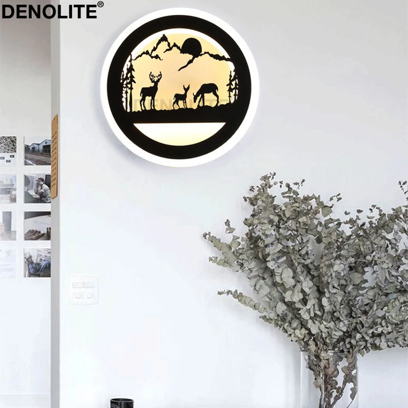DENOLITE 25 Вт акриловое современное светодиодное бра лампа Dia22cm Настенные