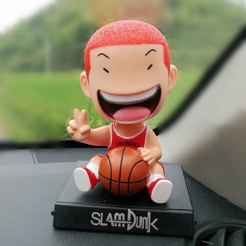 Игрушечный встряхиватель для автомобиля милые куклы Slam Dunk Sakuragi Hanamichi Rukawa Kaede японского аниме Стайлинг декоративная приборная панель игрушки - Название цвета: Sakuragi Hanamichi