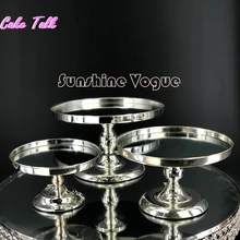 Серебряное Зеркало Подставка для свадебного торта с гальваническим покрытием металлическая подставка для кекса Grand дизайн выпечки Любовь десерт на вечеринку, свадьбу украшение стола