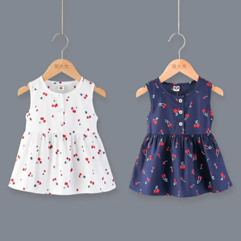 2pcs toddler Kids baby girls summer clothes girls outfits top+short pants cherry