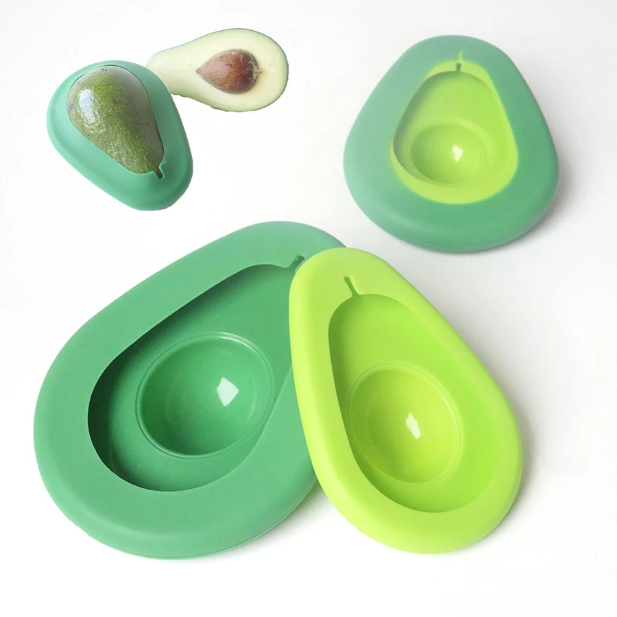 

2pcs Avocado Saver Wrap Food Huggers Foldable Silicone Friut Preservation Seal Cover Fresh Keeping Lids Kitchen Tool Slicer