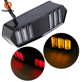 

POSSBAY Motorcycle Taillight Turn Signals Motorbike Brake Light for Honda MSX125 CBR650F CTX700 CTX700N Scooter Rear Lights
