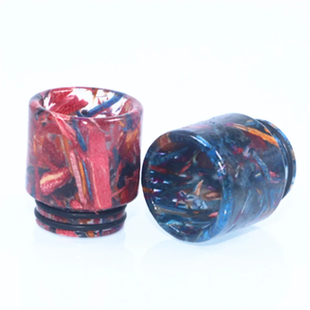 

2PCS Resin Stabilized Wooden Drip Nozzle Random Color Drip tips